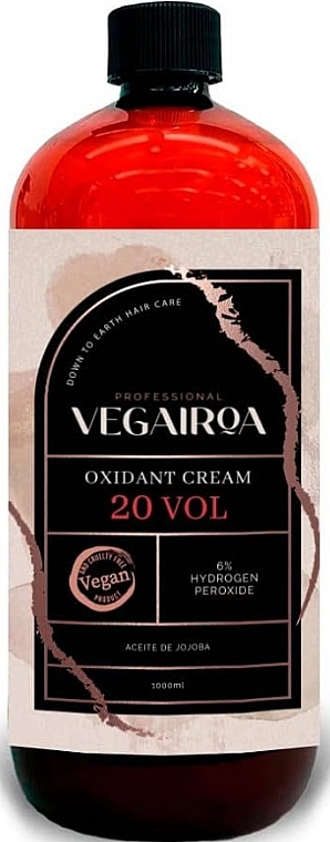 Krem utleniający do włosów 20 vol 6% - Vegairoa Oxidant Cream — Zdjęcie N1