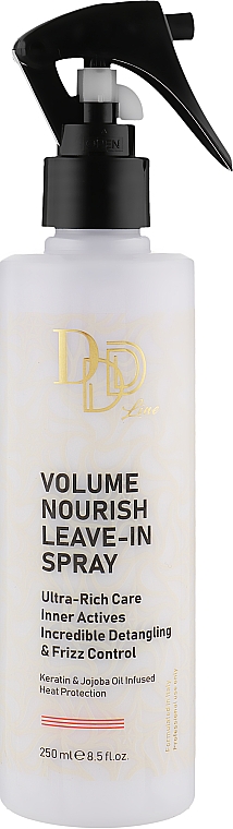 Spray odżywiający i zwiększający objętość włosów - Clever Hair Cosmetics 3D Line Volume Nourish Leave-In Spray