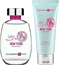 Mandarina Duck Let's Travel To New York For Woman - Zestaw (edt 100 ml + sh/gel 100 ml) — Zdjęcie N2