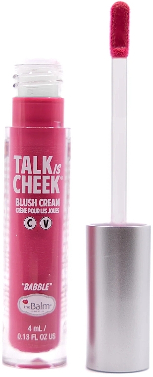 Róż do policzków - TheBalm Talk is Cheek Blush Cream — Zdjęcie N1