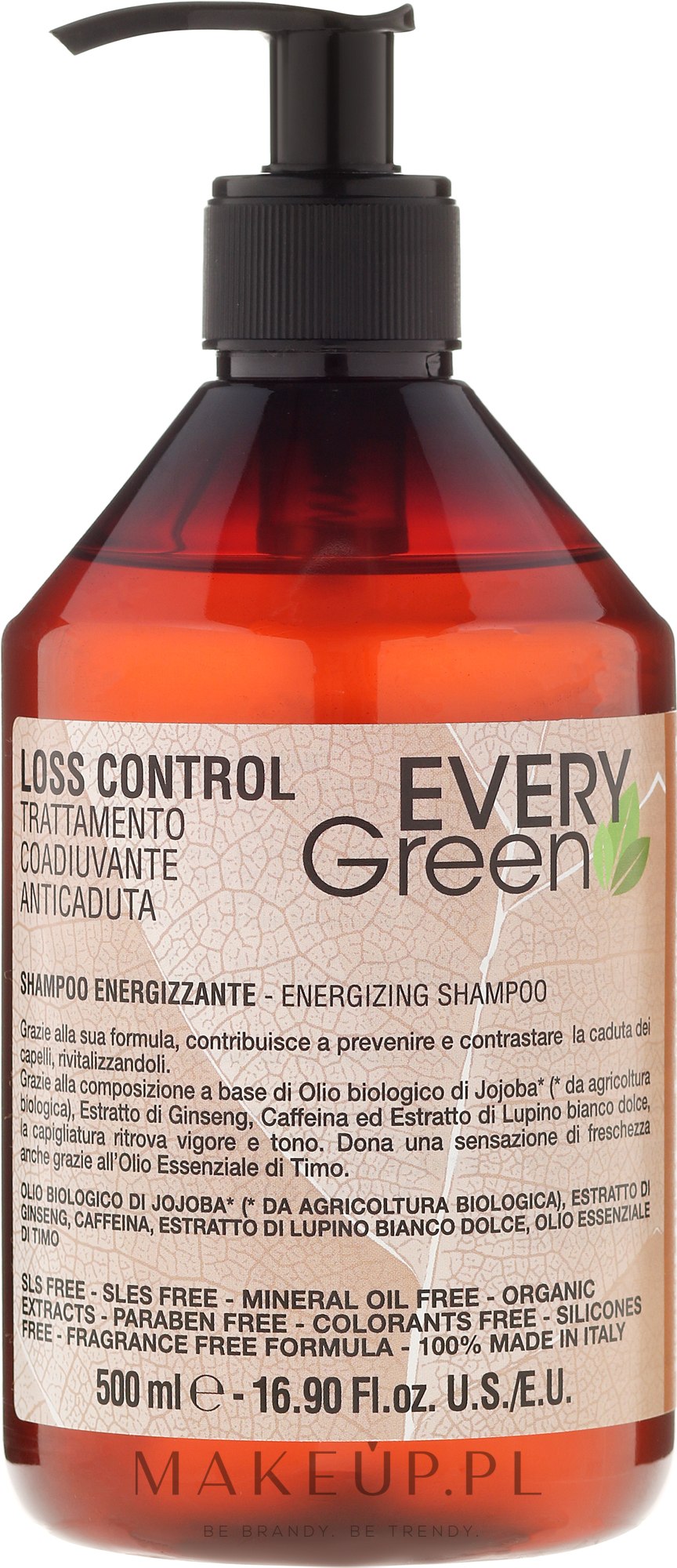 Szampon przeciw wypadaniu włosów - EveryGreen Loss Control Energizing Shampoo — Zdjęcie 500 ml
