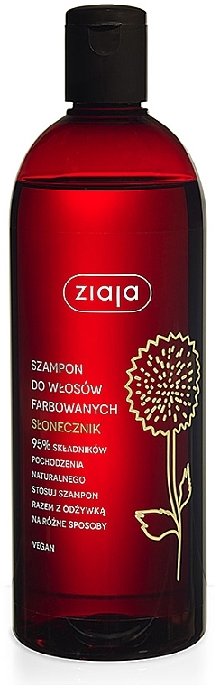 Słonecznikowy szampon do włosów farbowanych - Ziaja