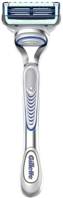 PRZECENA!  Zestaw - Gillette SkinGuard Sensitive (razor + shave/gel/200ml) * — Zdjęcie N4