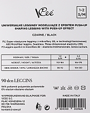 Uniwersalne legginsy z efektem push-up - VCee Shaping Leggins With Push-Up Effect — Zdjęcie N2