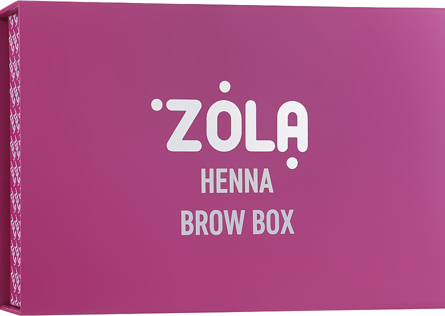 Zestaw - Zola Henna Box (brow/henna/6*10g + brow/oil/15ml) — Zdjęcie N2