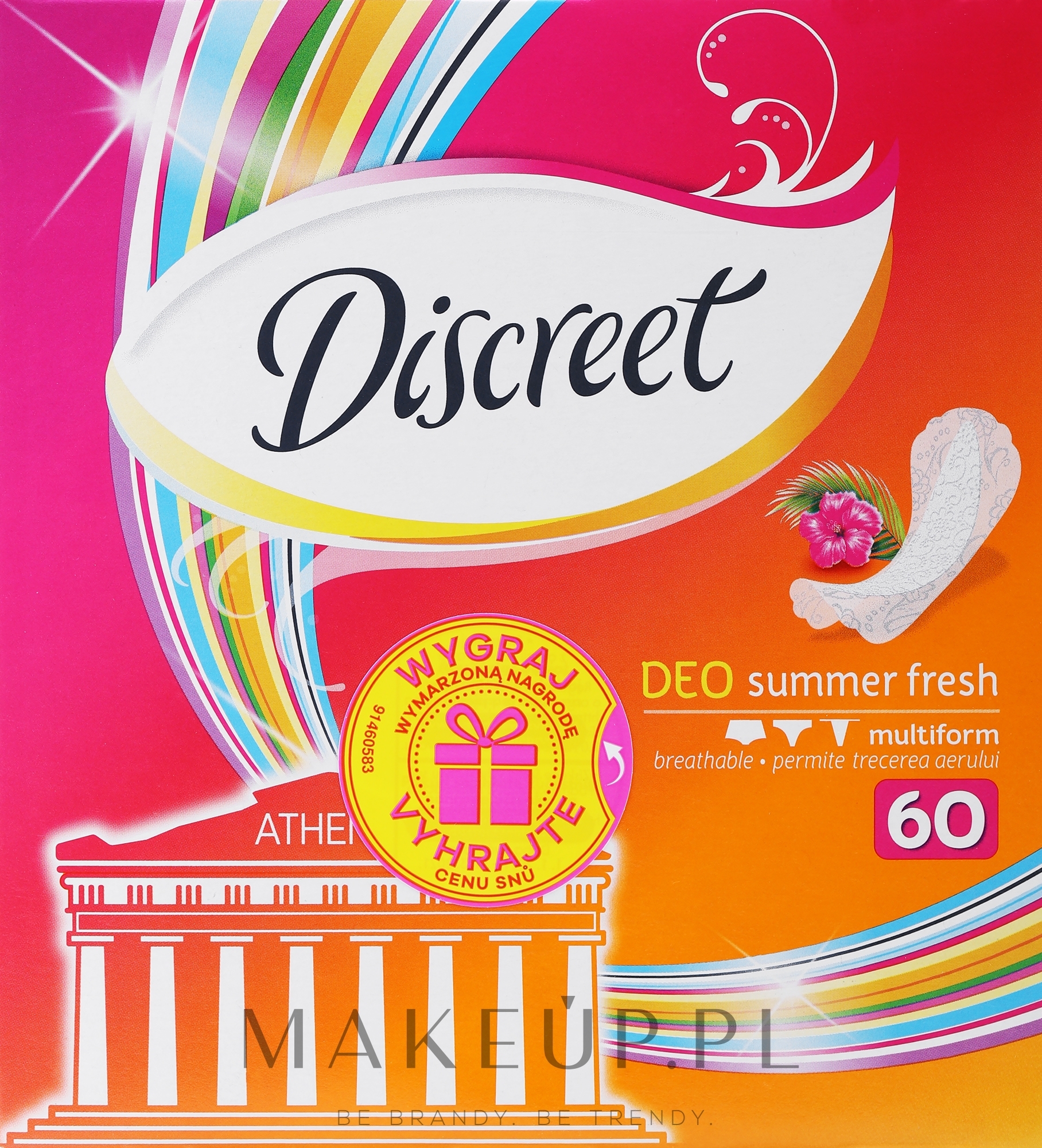 Wkładki higieniczne Summer Fresh, 60 szt. - Discreet — Zdjęcie 60 szt.
