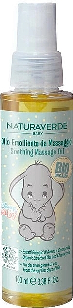 Oliwka dla dzieci Masaż z ekstraktem z owsa i rumianku - Naturaverde Baby Soothing Massage Oil — Zdjęcie N1
