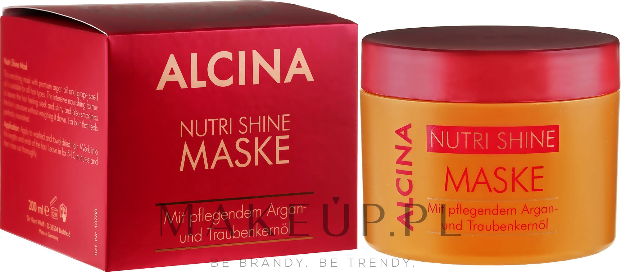 Odżywcza maska do włosów - Alcina Nutri Shine Oil Mask  — Zdjęcie 200 ml