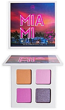 Paleta cieni do powiek - BH Cosmetics Magnetic In Miami Shadow Quad — Zdjęcie N1
