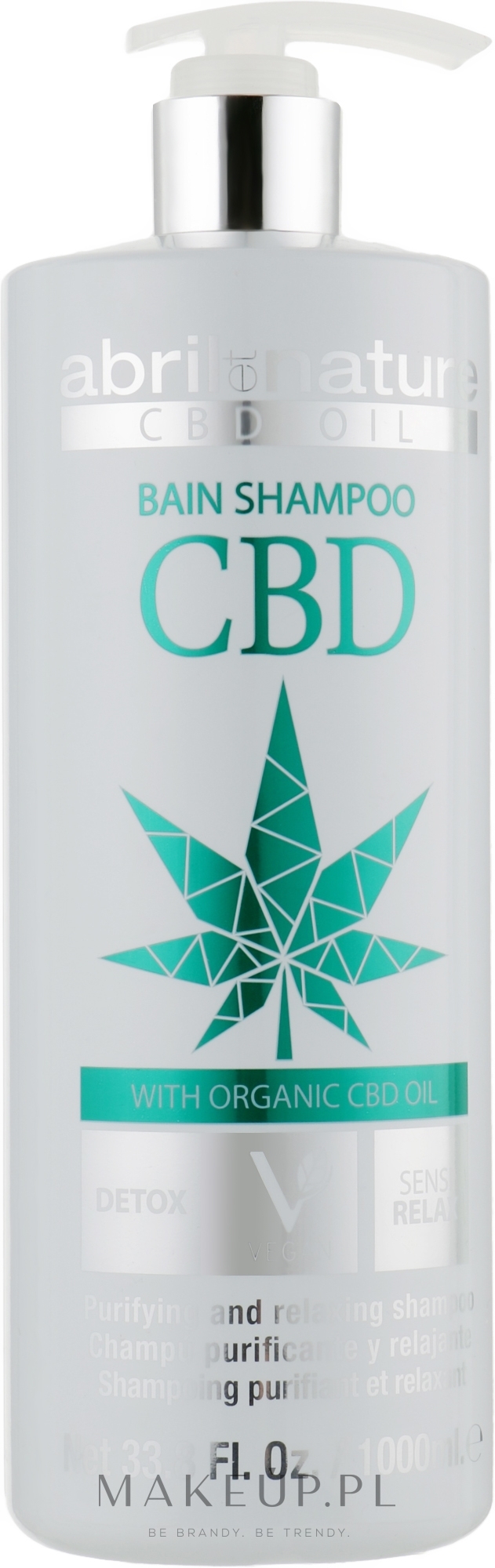 Szampon do włosów z olejem konopnym - Abril et Nature CBD Cannabis Oil Elixir — Zdjęcie 1000 ml