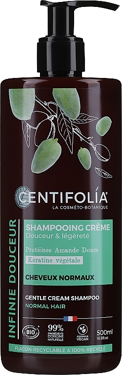 Krem-szampon do włosów normalnych Migdał i kamelia - Centifolia Cream Shampoo Normal Hair — Zdjęcie N2