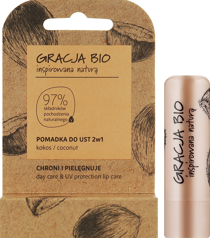 PREZENT! Balsam do ust Kokos - Gracja Bio — Zdjęcie N2