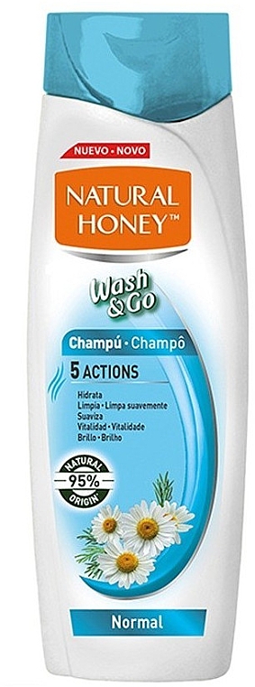 Szampon do włosów normalnych - Natural Honey Wash & Go Shampoo — Zdjęcie N1