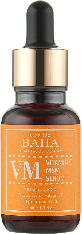 Serum do twarzy Witamina C, kwas ferulowy i witamina E - Cos De BAHA Vitamin C MSM Serum — Zdjęcie N1