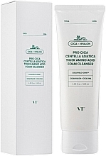 Pianka oczyszczająca - VT Cosmetics PRO CICA Centella Asiatica Tiger Amino Acid Foam Cleanser — Zdjęcie N1