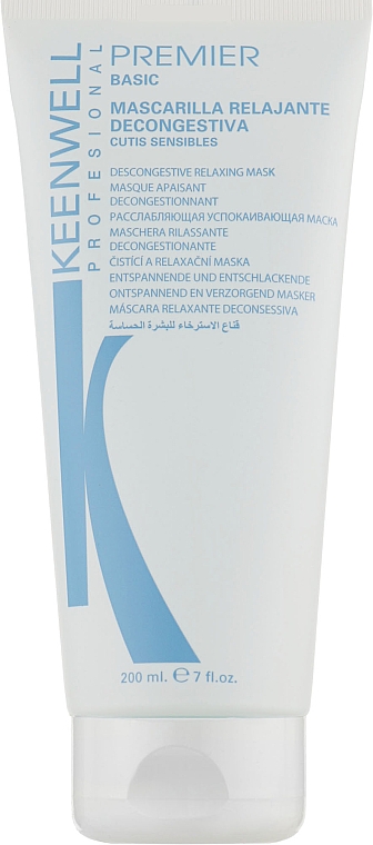 Relaksująca maska łagodząca do skóry wrażliwej - Keenwell Premier Basic Profesional Relaxing Mask For Sensitive Skin — Zdjęcie N1