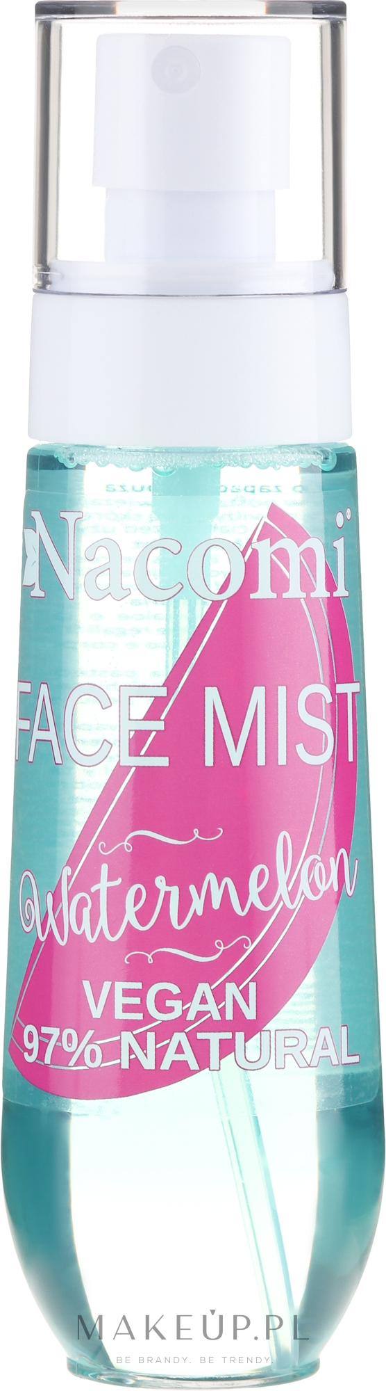 Naturalna wegańska mgiełka do twarzy i ciała Arbuz - Nacomi — Zdjęcie 80 ml