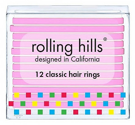 Zestaw gumek do włosów - Rolling Hills Classic Hair Rings Pink — Zdjęcie N1