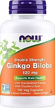 Suplement diety Ginkgo Biloba, 120 mg - Now Foods Ginkgo Biloba Double Strength — Zdjęcie N1