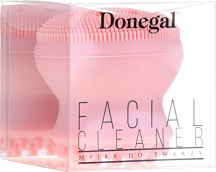Szczotka do czyszczenia twarzy, 6039, różowa - Donegal — Zdjęcie N4