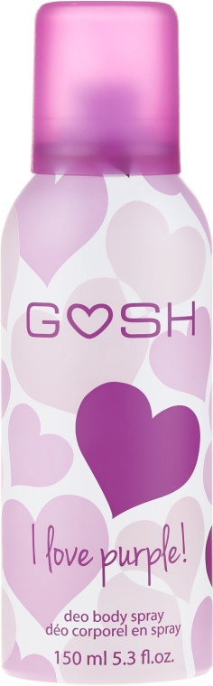 Dezodorant w sprayu - Gosh Copenhagen I Love Purple Deo Body Spray — Zdjęcie N1