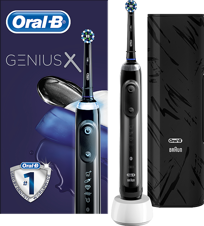Elektryczna szczoteczka do zębów - Oral-B Braun Special Edition Genius X 20000N Midnight Black — Zdjęcie N1