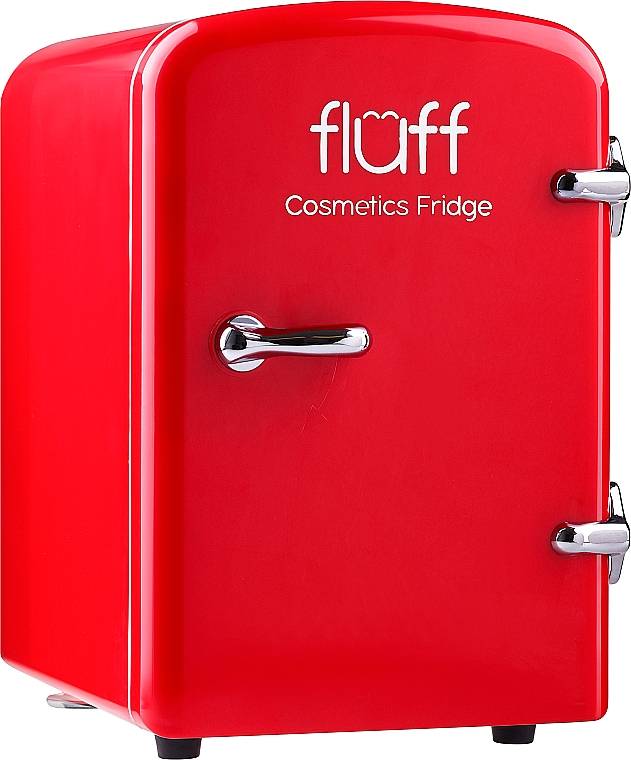 Minilodówka kosmetyczna, czerwona - Fluff Cosmetic Fridge — Zdjęcie N1