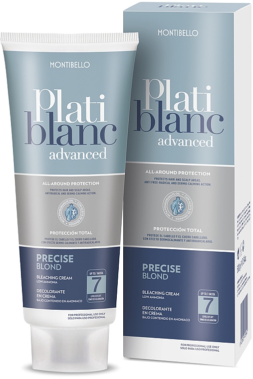 Krem rozjaśniający do włosów - Montibello Platiblanc Advanced Precise Blond Bleaching Cream — Zdjęcie N1