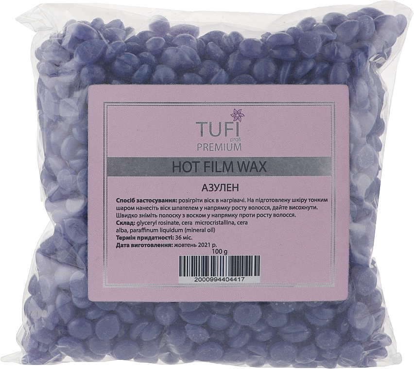 Wosk polimerowy do depilacji w granulkach - Tufi Profi Premium — Zdjęcie N1