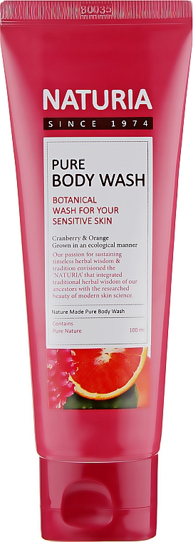 Żel pod prysznic Żurawina i pomarańcza - Naturia Pure Body Wash Cranberry & Orange
