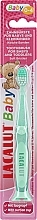 Szczoteczka do zębów Baby z misiem, 0-4 lat, zielona - Lacalut Baby Toothbrush For Babys & Toddlers — Zdjęcie N1