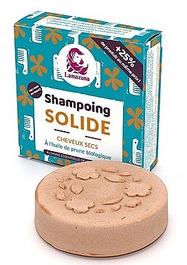 Szampon w kostce do włosów suchych Olej śliwkowy - Lamazuna Solid Shampoo — Zdjęcie N1