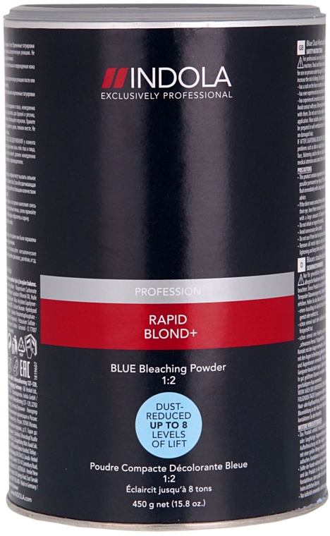 Rozjaśniacz - Indola Profession Rapid Blond+ Blue Dust-Free Powder
