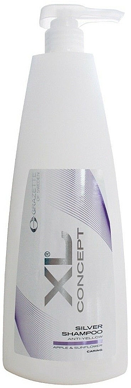 Ochronny srebrny szampon niwelujący żółte odcienie włosów Jabłko i słonecznik - Grazette XL Concept Silver Shampoo — Zdjęcie N2