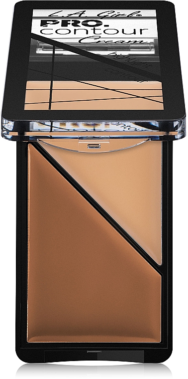 Rozświetlacz do twarzy - L.A. Girl Pro. Contour Cream Highlight And Contour Duo — Zdjęcie N1