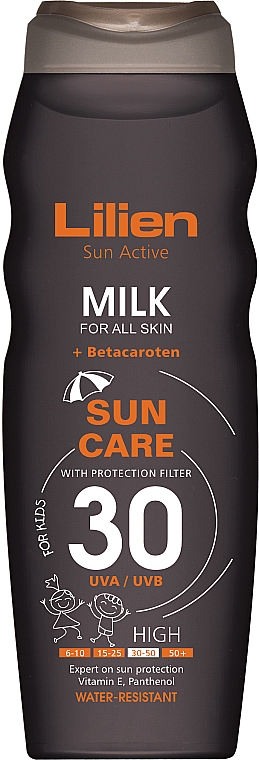 Przeciwsłoneczne mleczko do ciała - Lilien Sun Active Milk SPF 30 — Zdjęcie N1
