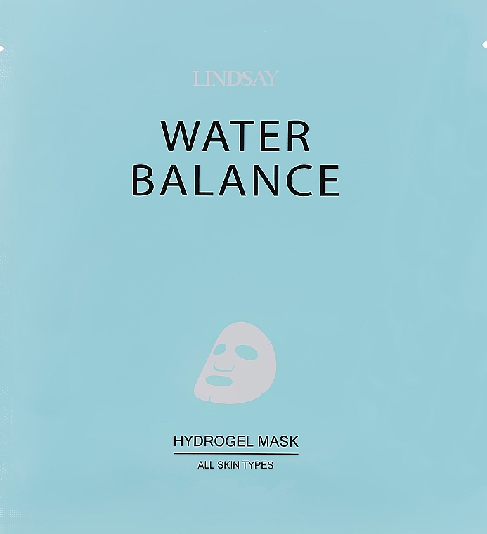 Hydrożelowa maseczka do twarzy przywracająca nawilżenie skóry - Lindsay Water Balance Hydrogel Mask All Skin Types — Zdjęcie N4