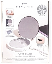 Lusterko - Stylideas Stylpro Flip 'N' Charge Power Bank LED Mirror — Zdjęcie N2