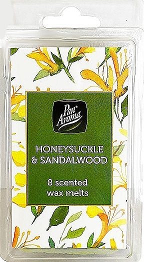 Wosk zapachowy z wiciokrzewem i drzewem sandałowym - Pan Aroma Honeysuckle & Sandalwood Square Wax Melts — Zdjęcie N1