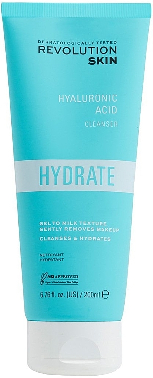 Płyn do mycia twarzy z kwasem hialuronowym - Revolution Skincare Hyaluronic Acid Cleanser — Zdjęcie N1