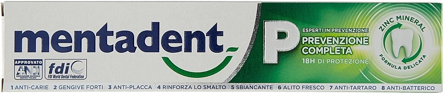 Pasta do zębów - Mentadent P Complete Prevention Toothpaste  — Zdjęcie N1