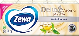 Chusteczki papierowe trójwarstwowe, 10x10szt - Zewa Spirit Of Tea Deluxe Box — Zdjęcie N2