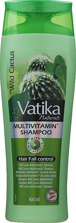 Szampon do włosów łamliwych z dzikim kaktusem - Dabur Vatika Wild Cactus Shampoo
