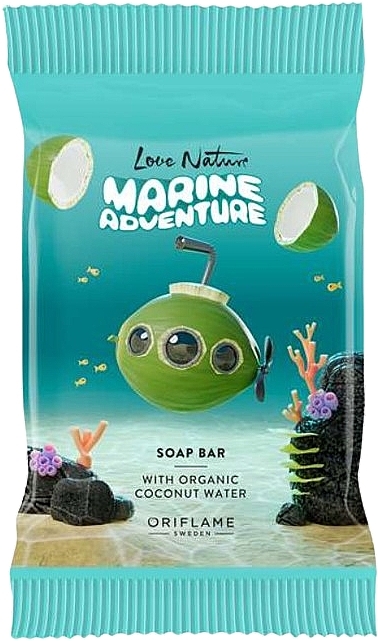 Organiczne mydło dla dzieci z wodą kokosową - Oriflame Love Nature Marine Adventure Soap Bar with Organic Coconut Water — Zdjęcie N2