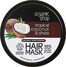 Kup PRZECENA Naturalna maska nawilżająca do włosów Tropikalny kokos i masło shea - Organic Shop Coconut & Shea Moisturising Hair Mask*