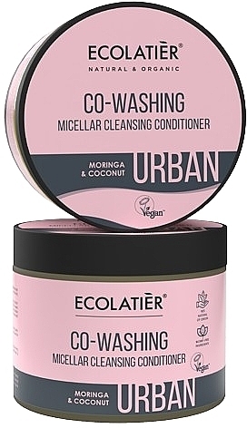 Micelarna odżywka oczyszczająca do włosów Moringa i kokos - Ecolatier Urban Micellar Cleansing Conditioner — Zdjęcie N1
