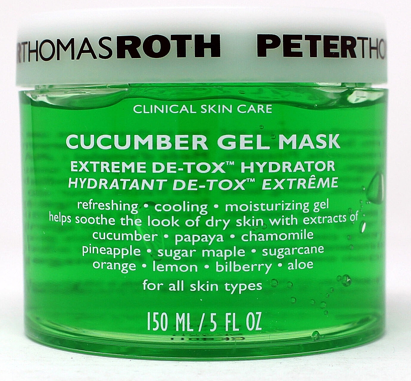 Żelowa maska ​​ogórkowa - Peter Thomas Roth Cucumber Gel Mask Extreme De-Tox Hydrator — Zdjęcie N1