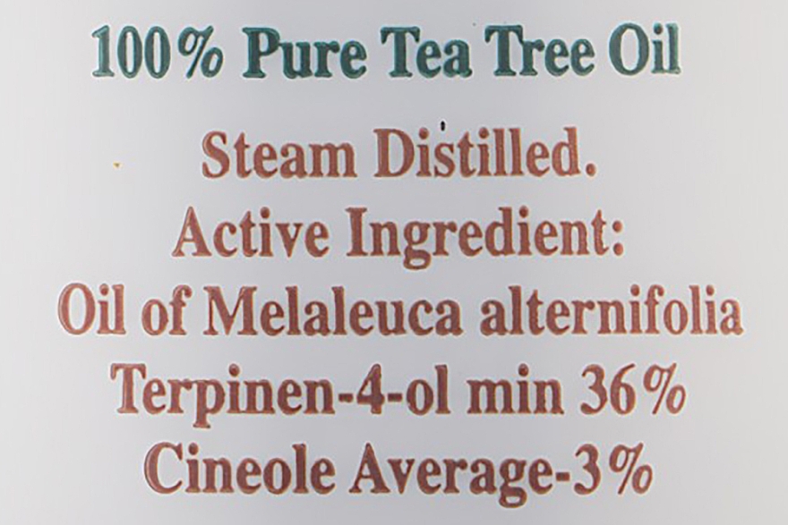 Olejek z drzewa herbacianego 100% organiczny - Tea Tree Therapy Tea Tree Oil — Zdjęcie N3