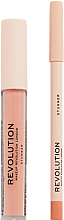 Zestaw do makijażu ust - Makeup Revolution Lip Contour Kit Stunner (lip/gloss/3ml + lip/pencil/1g) — Zdjęcie N2