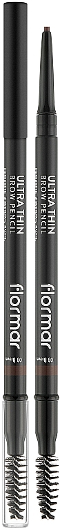 Kredka do brwi - Flormar Ultra Thin Brow Pencil